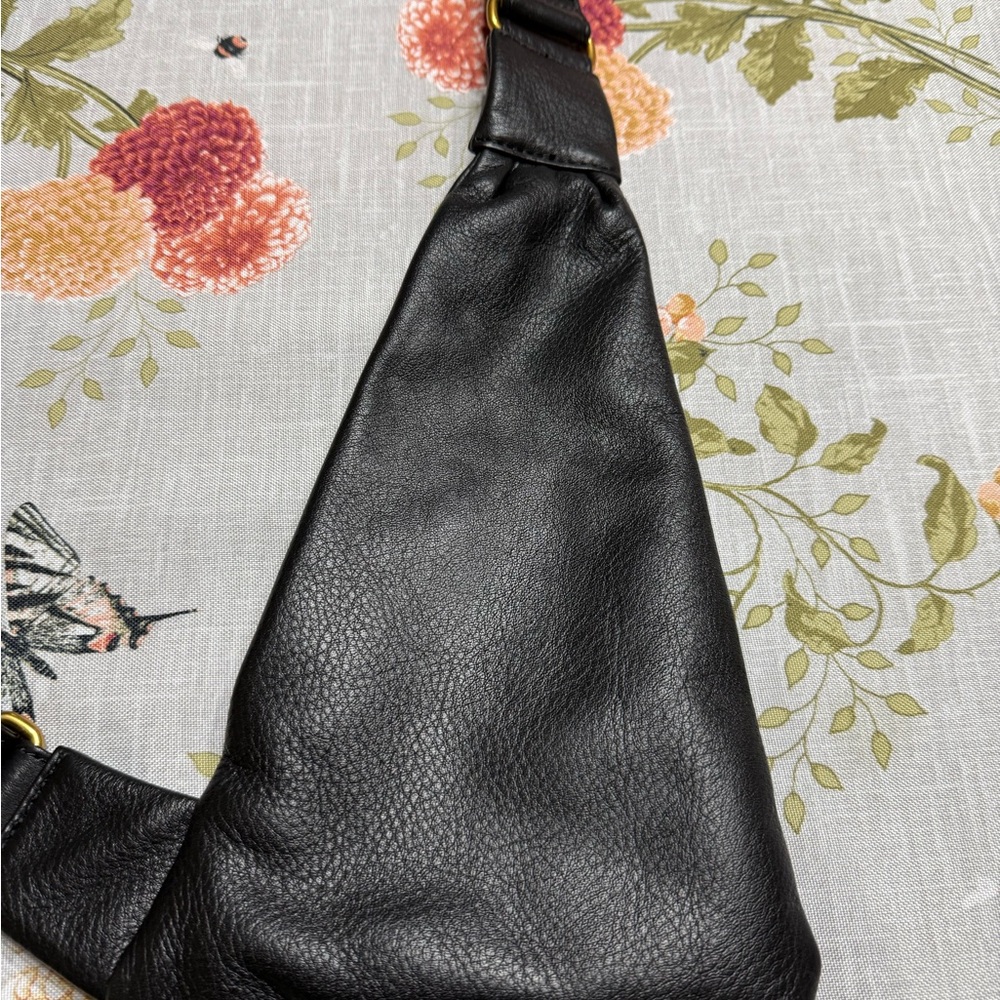 HOBO Black Leather Crossbody Bag